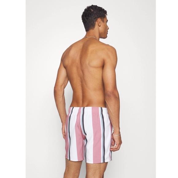 Hollister  Eleavted Essentials Stripes Swimming Shorts Sz M - Picture 10 of 10